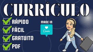 COMO CRIAR CURRICULO ATUALIZADO NO CANVA COM O PC OU CELULAR [upl. by Webb]