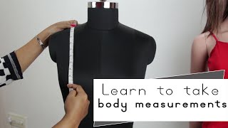 Lesson 1  How to take body measurements for womens kurti dress easy step by step [upl. by Enelra]