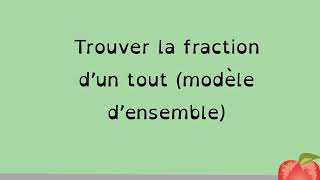 Trouver la fraction d’un tout modèle d’ensemble résumé [upl. by Esaele]