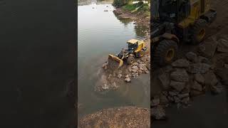 Cofferdam Construction in Progress across the Ogun River Nigeria [upl. by Alioz143]