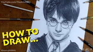 How to Draw HARRY POTTER I EASY [upl. by Jabez]