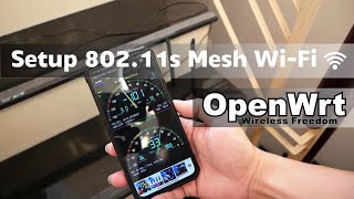 OpenWRT  80211s Mesh WiFi Network [upl. by Birck110]