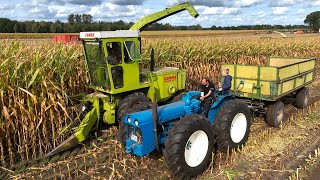 Das große Maishäckseln der Youngtimer Traktoren 5 Häcksler amp 50 Abfahrer Maisernte Landwirtschaft [upl. by Elyc]