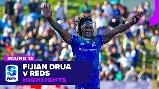 Fijian Drua v Queensland Reds Highlights  Round 13  SRP 2024 [upl. by Trinetta]