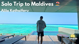 Solo Travel To Maldives Overwater Villa At Alila Kothaifaru  Dream Beach Destination Experience [upl. by Sherill]