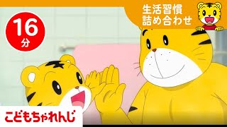 【16分連続】生活習慣アニメ・歌詰め合わせ  歯みがき、トイレ、手洗いなど生活習慣が身につく 生活習慣【しまじろうチャンネル公式】 [upl. by Vinson990]