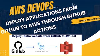 CICD from GitHub to AWS  Deploy static website from GitHub to S3  GitHub Actions [upl. by Vish386]