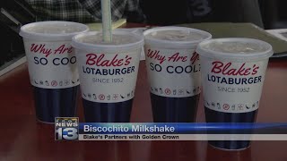 Blakes Lotaburger introduces biscochito flavored shake [upl. by Uehttam]