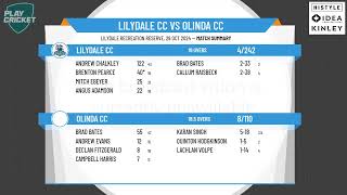 Lilydale CC v Olinda CC  T20 Round 1  Season 2425 [upl. by Dowell]