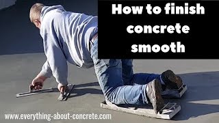 CONCRETE FINISHING TECHNIQUES HOW TO HAND TROWEL CONCRETE [upl. by Nnayelsel438]