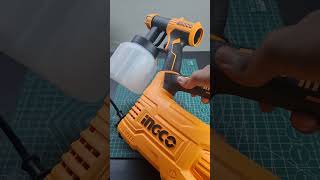 ingco spray gun 550w review  hvlp spray gun compressor  spray gun without air compressor shorts [upl. by Entsirhc24]