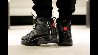 NEW AIR JORDAN 9 BRED UNBOXING  REVIEW [upl. by Ferwerda409]