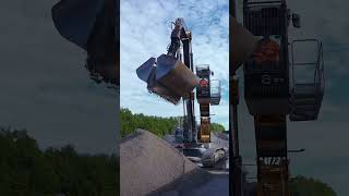 Train Offloading Aggregate Material [upl. by Borlase]