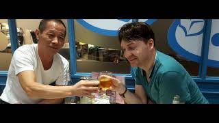 Hsiao Ho  Dinner with the Mad Monkey Kung Fu actor amp The Shaw Brothers Studio by Drone [upl. by Thordis206]