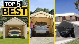 TOP 5 Best Portable Carport  2024 Buyers Guide [upl. by Nerissa]