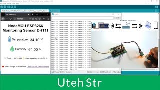 Arduino  NodeMCU ESP8266 DHT11 Temperature amp Humidity Live Monitoring Sensor Local Web Server [upl. by Ayirp]