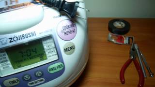 Zojirushi Battery Replacement  No Solder NHVBC18 Rice Cooker [upl. by Colman]