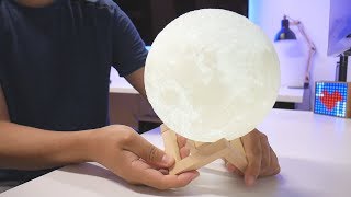 LOFTEK A 3D Printed Moon Lamp Lights [upl. by Canice32]