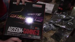 Gigabyte AB350M Gaming 3 Unboxing and Review [upl. by Chilt]