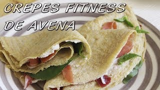 CREPES FITNESS DE AVENA  Video Express  Con la masa en las manos [upl. by Llerref]