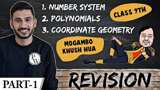 Maths Revision  Part 1  Number System  Polynomials  Coordinate Geometry  Class 9  NCERT [upl. by Dillon]