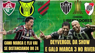 FLU BATE O ATHLÉTICO E GALO DESTRÓI O RIVER COM SHOW DE DEYVERGOL [upl. by Suirtimed]