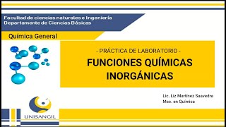 PRÁCTICA DE LABORATORIO FUNCIONES QUÍMICAS INORGÁNICAS [upl. by Lontson805]