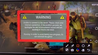 Fix WARNING Unable to connect to the server Please check your internet connection problem solve [upl. by Bekelja]