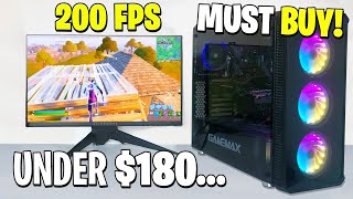 I Built The Best BUDGET Gaming PC For 180 Runs Fortnite At 200 FPS Amazon Links In Desc [upl. by Milson]