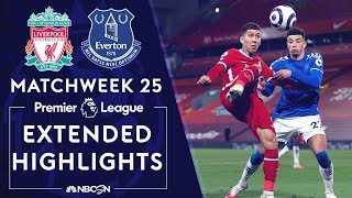 Liverpool v Everton  PREMIER LEAGUE HIGHLIGHTS  2202021  NBC Sports [upl. by Stanzel]