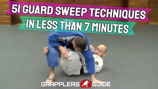 51 BJJ Guard Sweeps in Less Than 7 Minutes  Jason Scully [upl. by Liakim880]