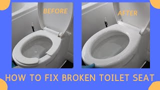 Quickly Fix a Toilet Seat With Hidden Fixings [upl. by Aitnohs]