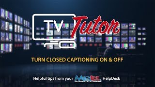 How to Turn Closed Captioning On and Off [upl. by Nired]