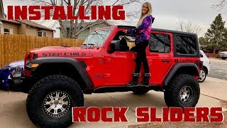 How To Install MetalCloak Rock Sliders Onto a Jeep Wrangler JL [upl. by Krystle]