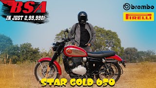 BSA STAR GOLD 650 2024  DETAIL REVIEW amp FEATURES [upl. by Livingstone]