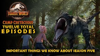 12 NEW EPISODES  EVERYTHING WE KNOW ABOUT CAMP CRETACEOUS SEASON 5  Jurassic World [upl. by Atalanta143]