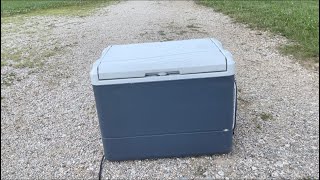 40 QT Coleman electric cooler  Review [upl. by Alyacim390]