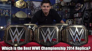 Comparing ALL WWE Shop Replicas of the WWE Championship 2014 [upl. by Seward]