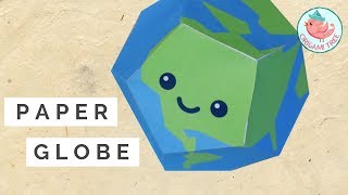 Paper Globe Tutorial  FREE Printable Template  Earth Day Project for Teachers amp Parents [upl. by Pacificia233]