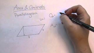 Area amp Omkrets Parallellogram [upl. by Anital]