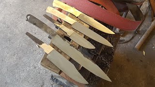 Belt grinder techniques How to grind a knife [upl. by Naleek]