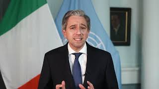 Taoiseach Simon Harris video message as Ireland recognises the State of Palestine [upl. by Dayir]