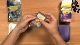 How to Double Sleeve Your Cards  Dragon Shield [upl. by Leraj]