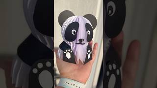 Create an Adorable Panda from Paper in Minutes Easy DIY Tutorial kawaii cute handmade diy [upl. by Airetas240]