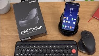 Samsung DeX Unboxing and Demo Galaxy S8 Desktop Dock [upl. by Nosrak200]