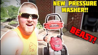 CRAFTSMAN 3200PSI 24GPM Cold Water Gas Pressure Washer REAL FOOTAGE [upl. by Arliene833]