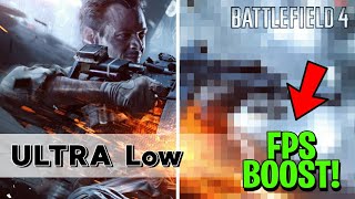 Battlefield 4  Tweaks To Increase Performance On a Low End Computer [upl. by Kilby]