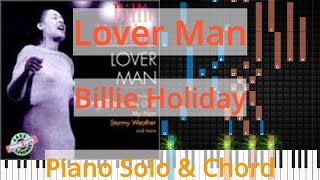 🎹Solo amp Chord Lover Man Billie Holiday Synthesia Piano [upl. by Nivrek185]