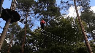 Go Ape Bedgebury Treetop Challenge Social Distancing Style [upl. by Regnij]