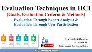 HCI 55 Evaluation Techniques  Evaluation Criteria with Examples [upl. by Desiree]